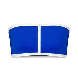 NWT Skims Sporty Zip-Up Swim Bandeau Top - XXS